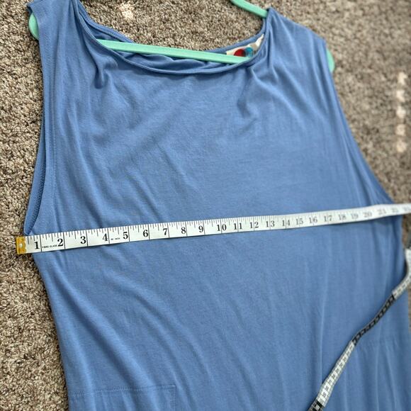 Free People Beach Muted Blue Maxi Dress Beachy Boho Sz S / XS - Picture 3 of 7